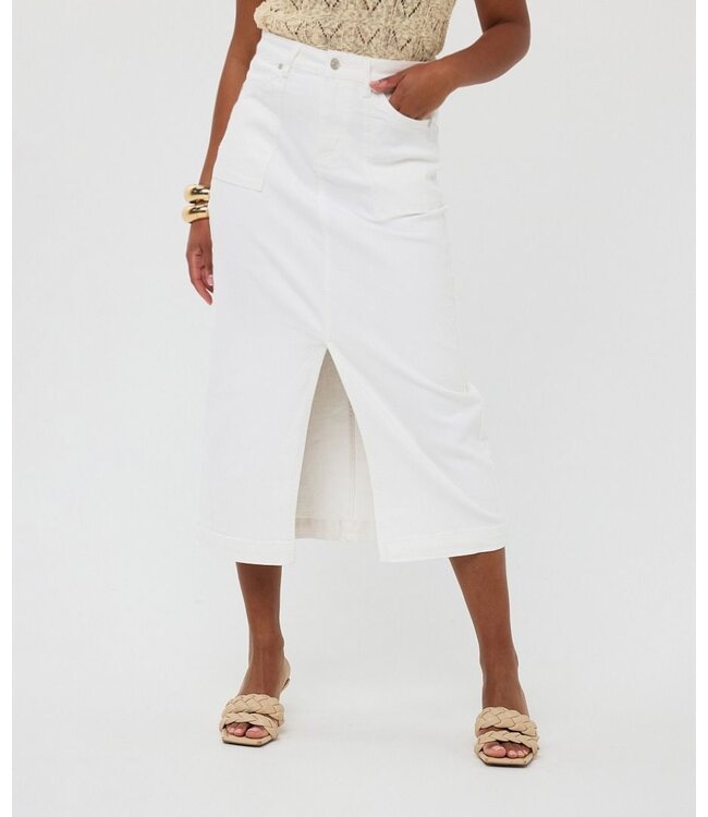 Esqualo JUPE DENIM BLANCHE