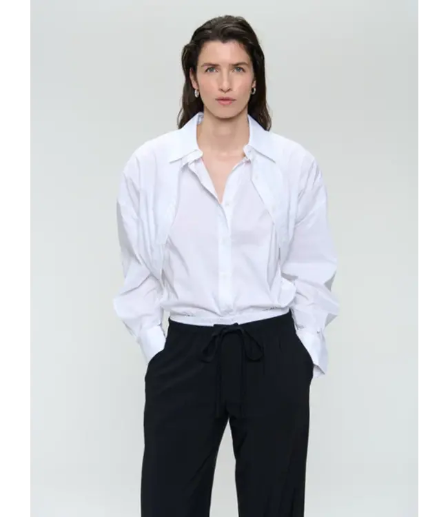 JANE LUSHKA POPLIN BLOUSE BLANCHE