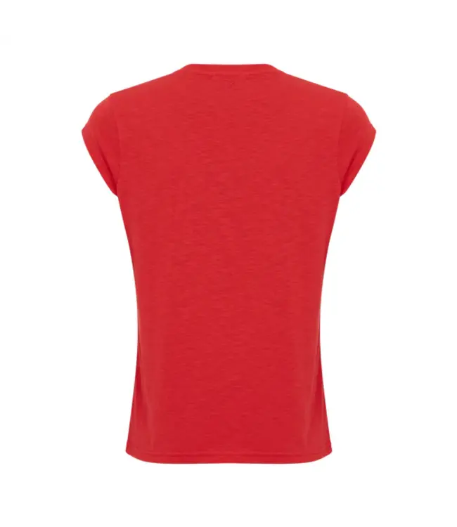 Coster Copenhagen T-SHIRT COL V ROUGE