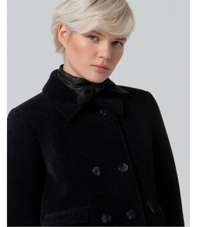 SURKANA Manteau court en chenille avec doublure Noir 565MASE413 00 BLACK