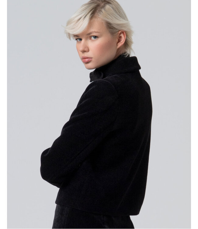 SURKANA Manteau court en chenille avec doublure Noir 565MASE413 00 BLACK