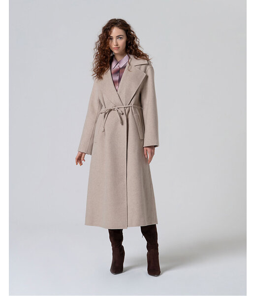 SURKANA Manteau long en laine fait main Pierre