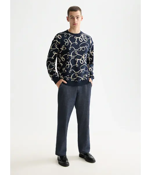 Scotch & Soda Sweat-shirt imprimé RIBBON NAVY