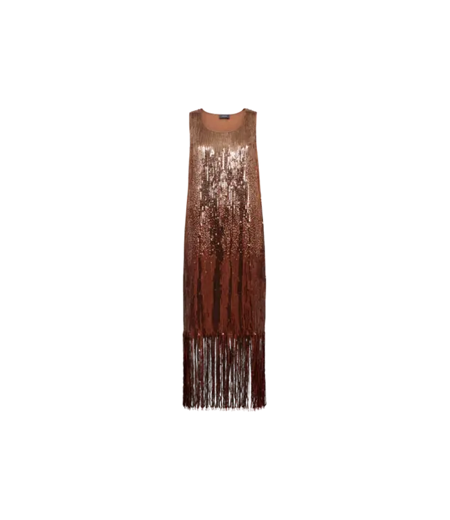 Mos Mosh Robe à sequins dégradée MMLula 167220/W124 INDIAN TAN