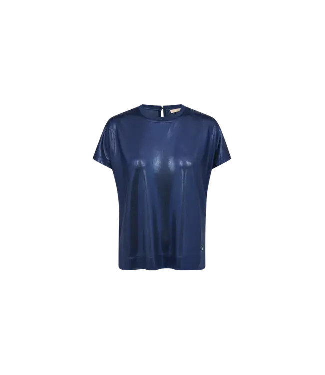 Mos Mosh T-shirt métallique MMNivola 167520 ENSIGN BLUE