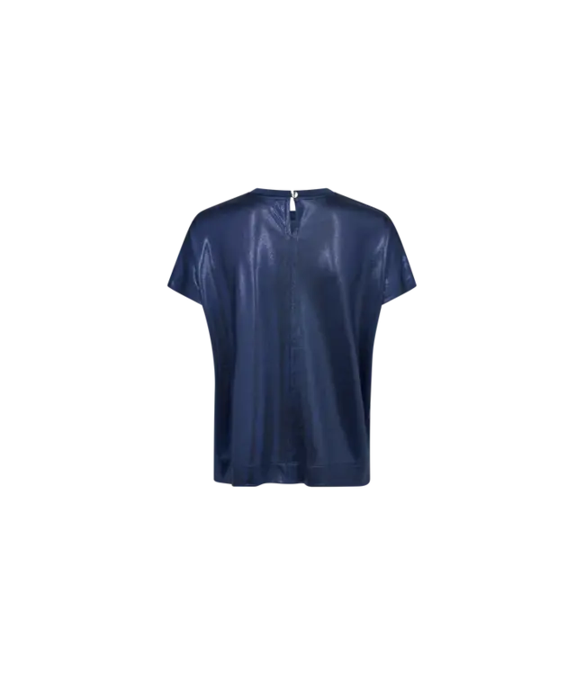 Mos Mosh T-shirt métallique MMNivola 167520 ENSIGN BLUE