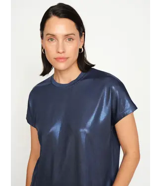 Mos Mosh T-shirt métallique MMNivola ENSIGN BLUE