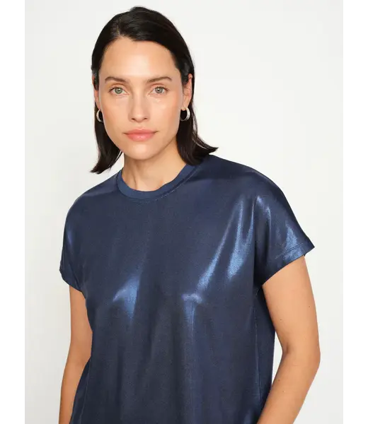 Mos Mosh T-shirt métallique MMNivola ENSIGN BLUE