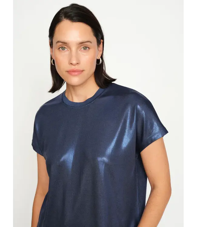 Mos Mosh T-shirt métallique MMNivola ENSIGN BLUE