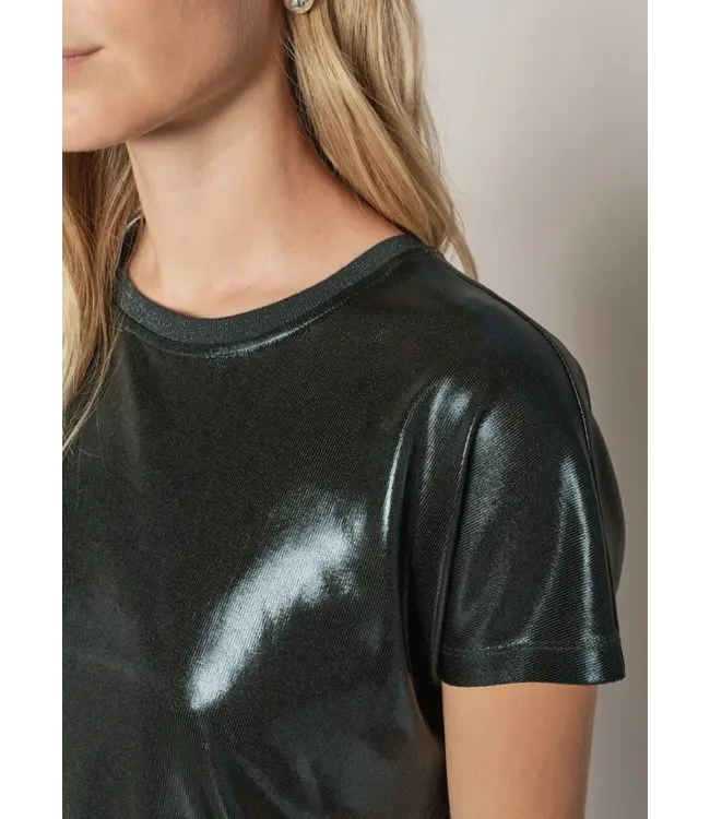 Mos Mosh T-shirt métallique MMNivola 167520/W124 DARK PINE