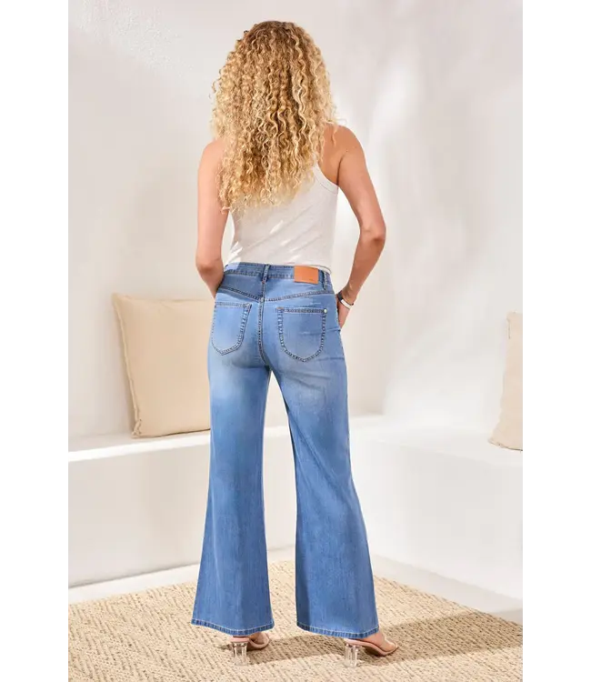 Tribal Jean en denim stretch moulant Brooke Palazzo 5604O 3111 1457