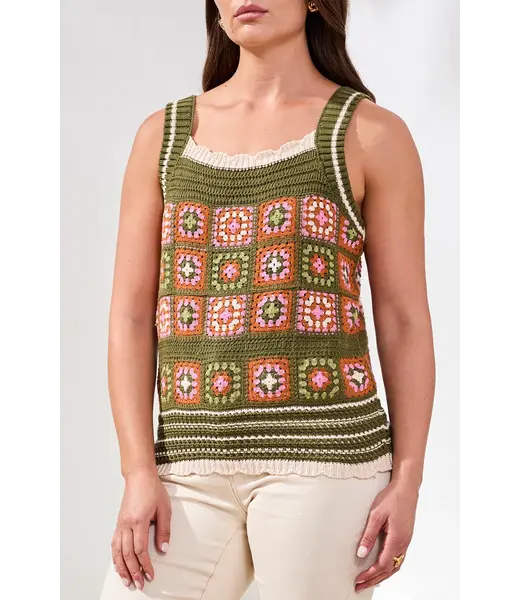 Tribal Débardeur en crochet