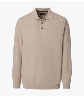 Casa Moda polo à manches longues beige
