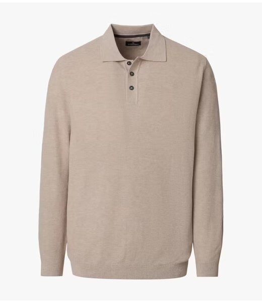 Casa Moda polo à manches longues beige