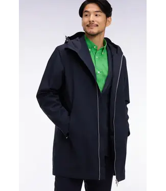 Eden Park Parka à capuche en nylon marine