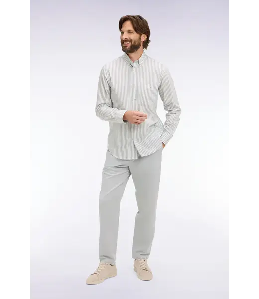 Eden Park Chemise en coton ciel à rayures bâtons