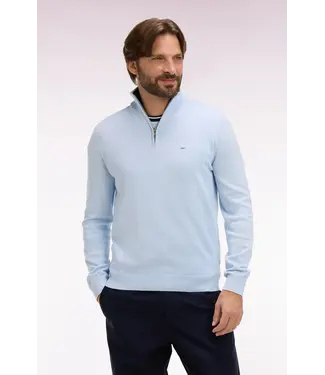 Eden Park Pull col camionneur en coton ciel