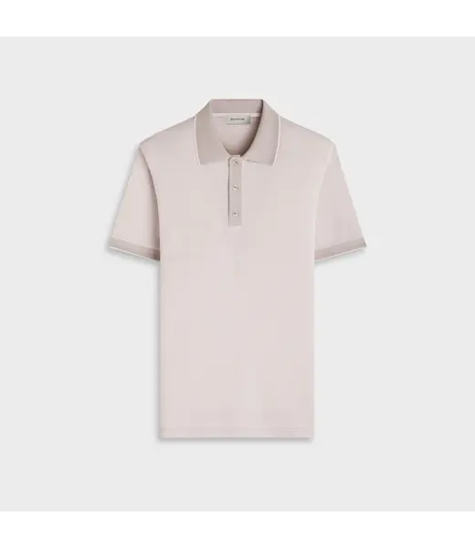 Bugatchi Polo à trois boutons en jacquard à chevrons LIMS