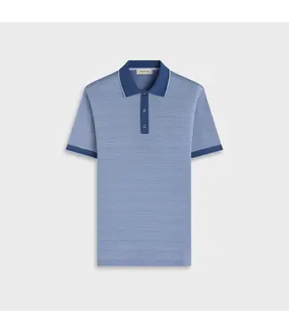Bugatchi Polo à trois boutons en jacquard à chevrons COBA