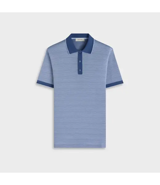 Bugatchi Polo à trois boutons en jacquard à chevrons COBA