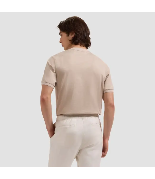 Bugatchi T-shirt de performance en jersey à micro-carreaux JF2022F73 DESERT