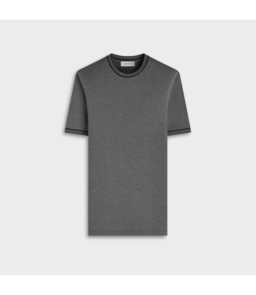 Bugatchi T-shirt de performance en jersey à micro-carreaux BLACK