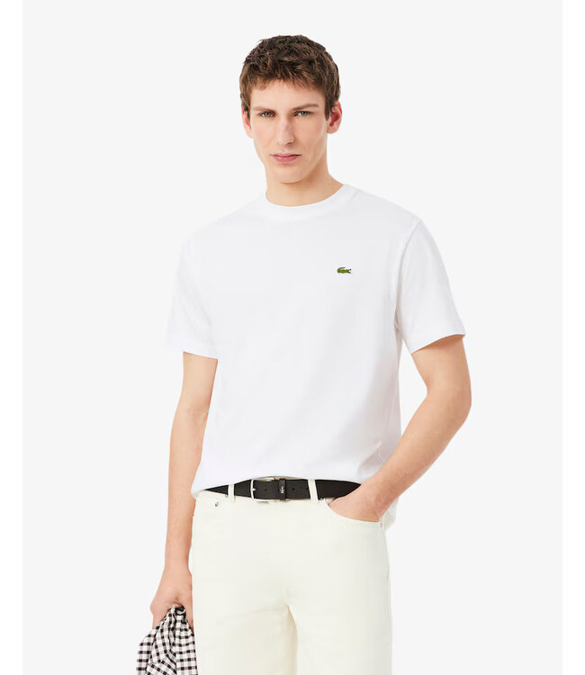 Lacoste T-shirt classic fit en jersey de coton TH7318-52 001 BLANC