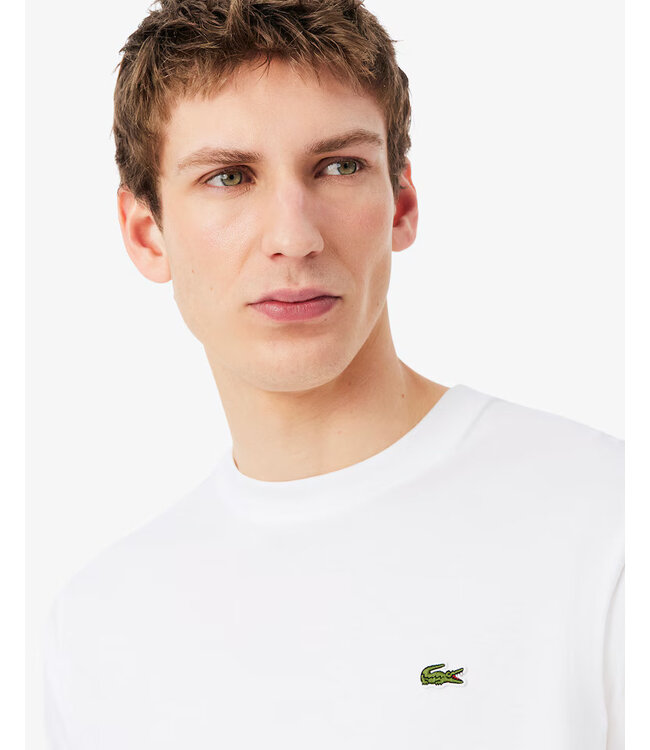 Lacoste T-shirt classic fit en jersey de coton TH7318-52 001 BLANC