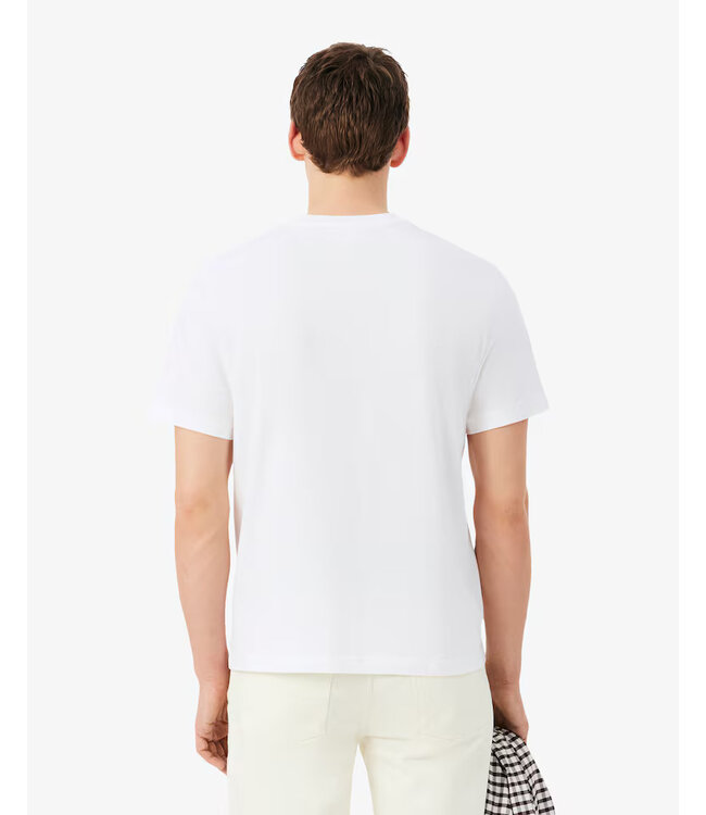Lacoste T-shirt classic fit en jersey de coton TH7318-52 001 BLANC