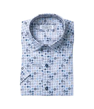 7 Downie St. chemise manches courtes bleu