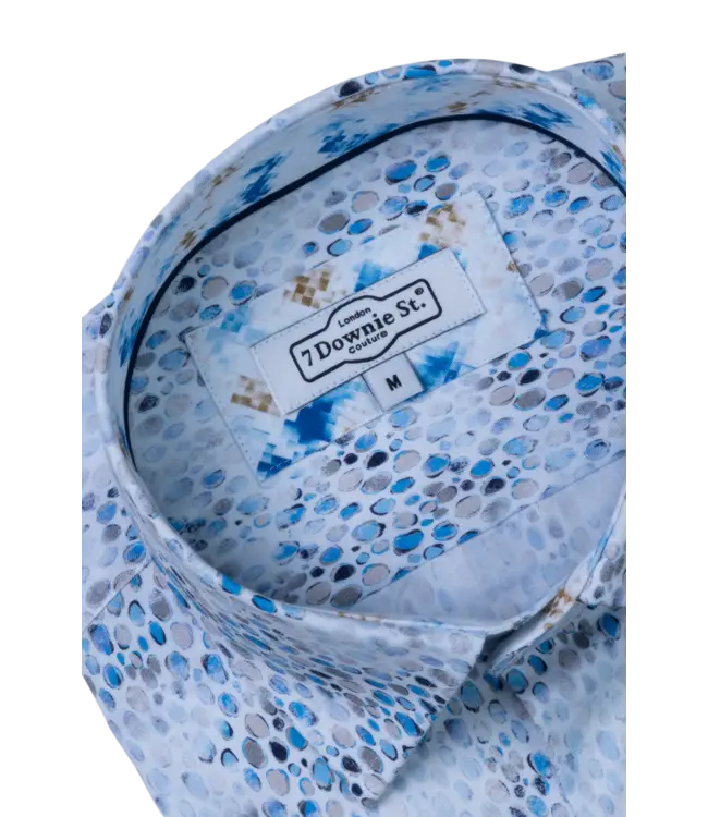 7 Downie St. chemise manches courtes 9012 BLUE