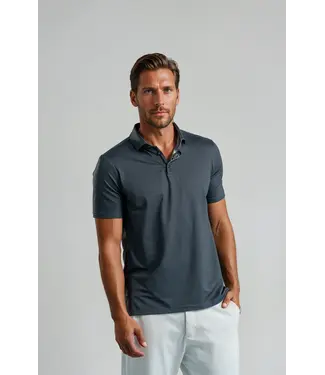 STONE ROSE APEX - Polo blanc à œillets BLACK