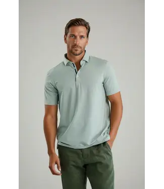 STONE ROSE APEX - Polo blanc à œillets OLIVE
