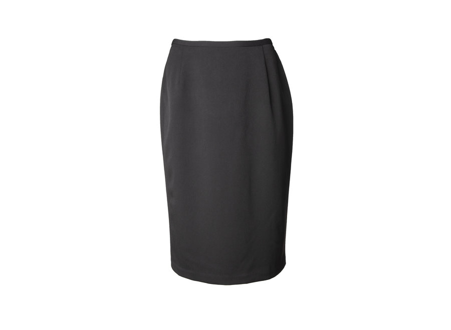 Basic Straight Skirt with Back Kick Pleat 27''