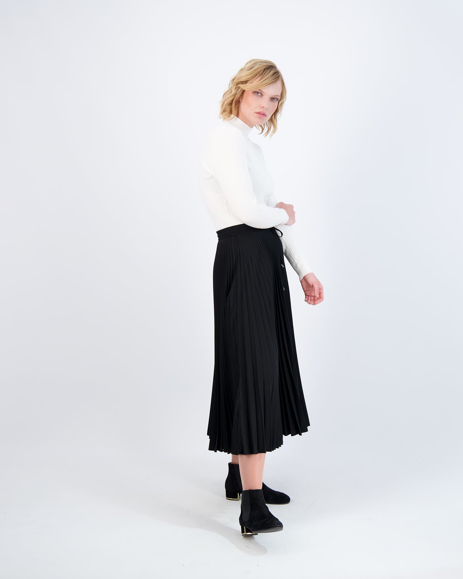 M&S Canada Drawstring Style Pleated Skirt