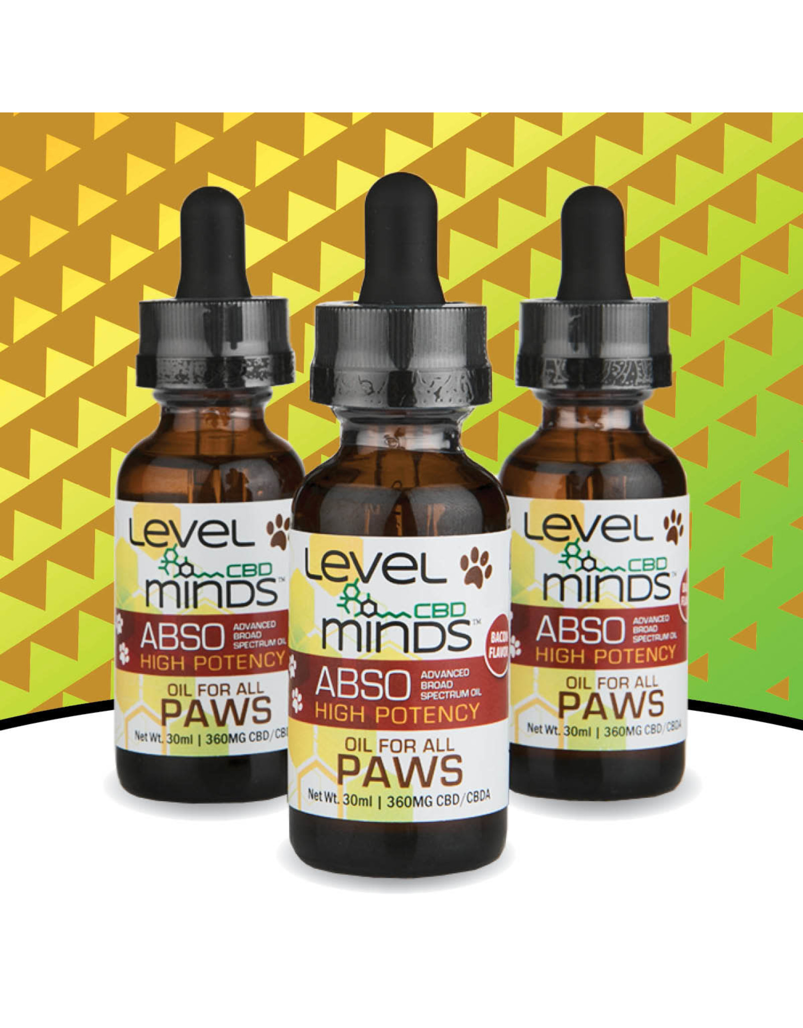 Level Minds Level Minds ABSO Oil For all Paws 360mg 30ml