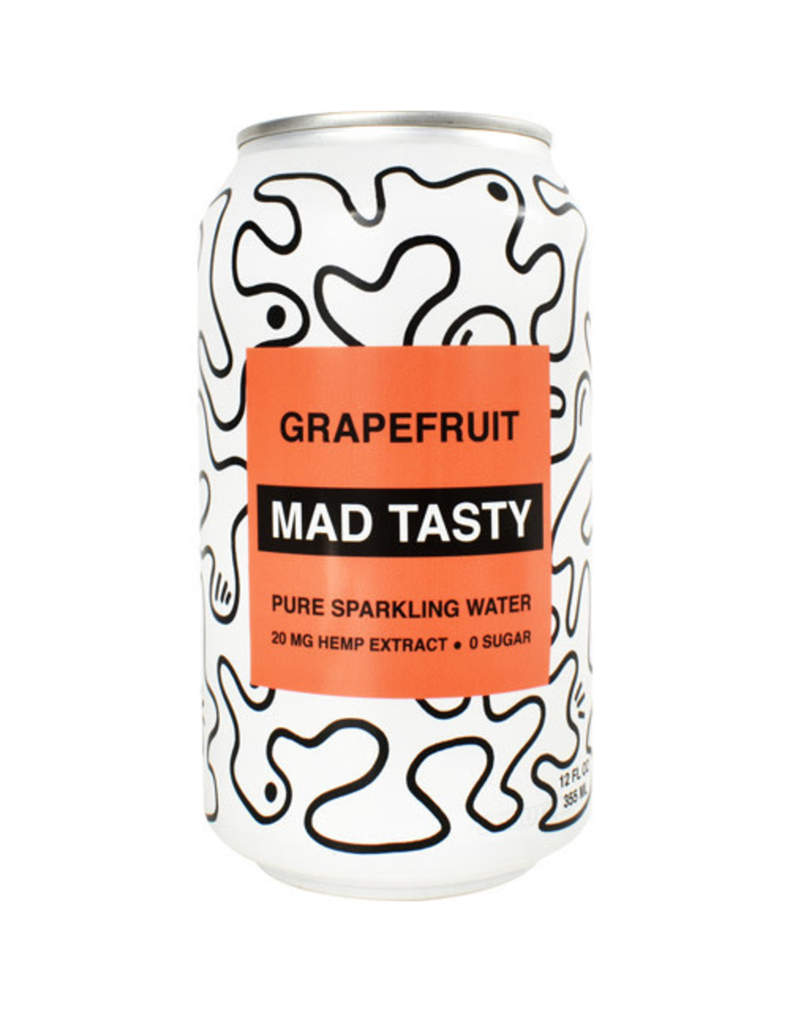 Mad Tasty Mad Tasty Hemp Water Grapefruit 20mg CBD