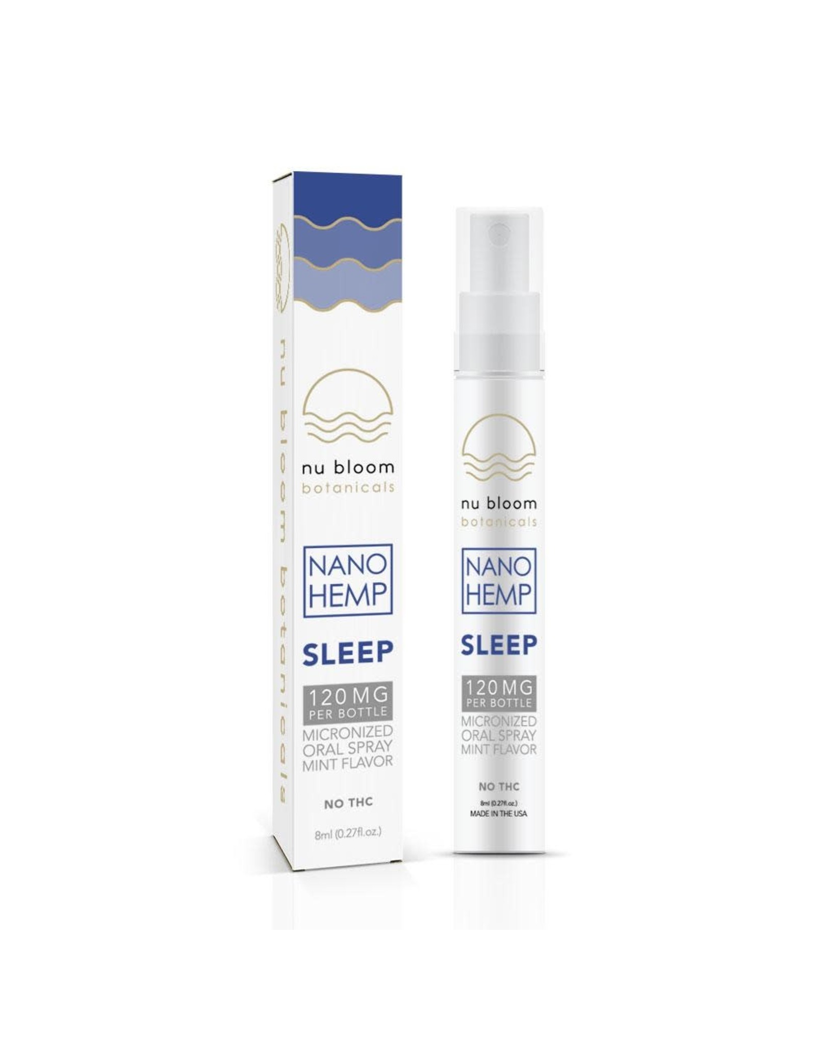 Nu Bloom Nano CBD Oral Spray Sleep 120mg 8ml