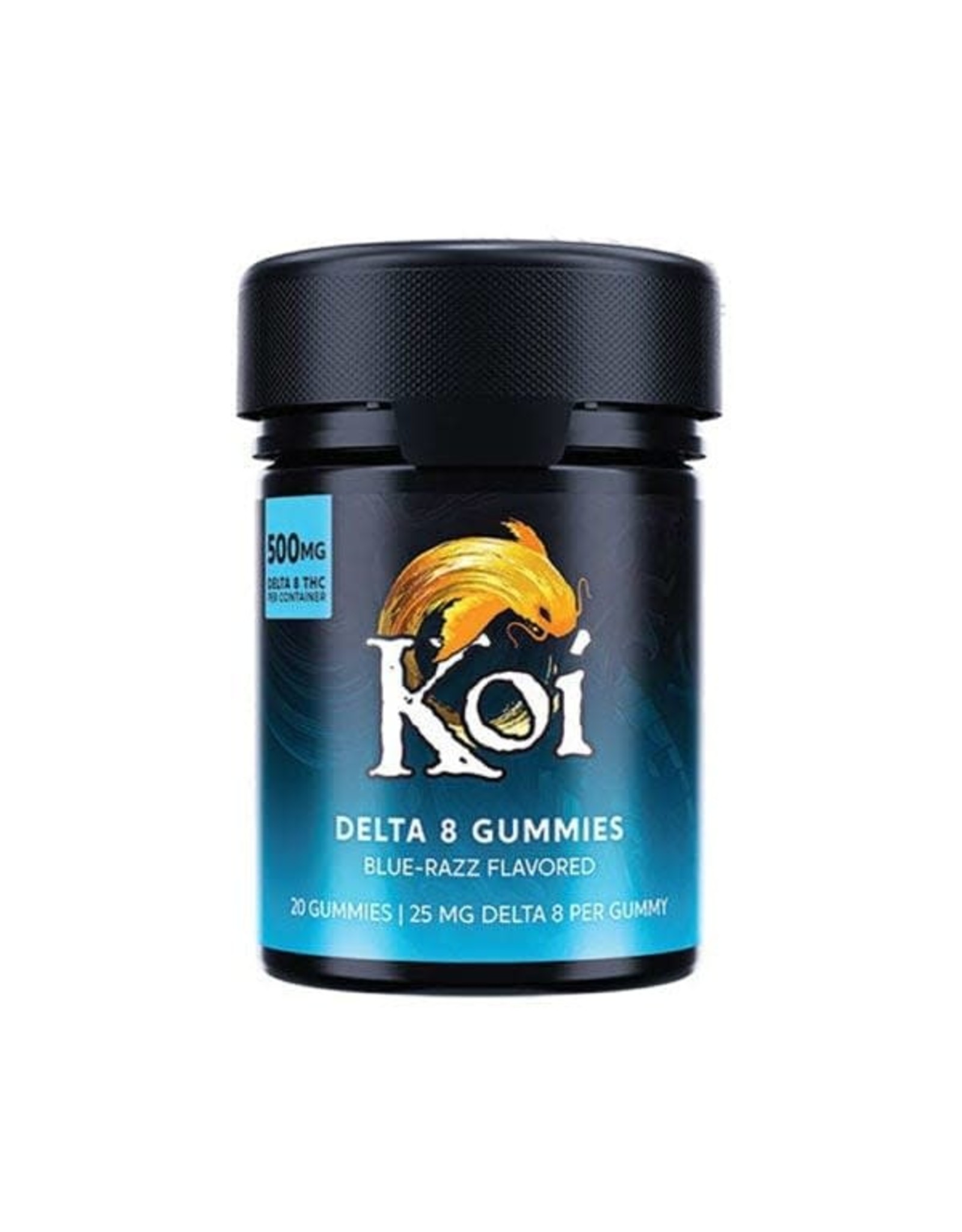 Koi Koi Delta 8 Blue-Razz  Gummies 25mg 20ct