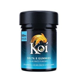 Koi Koi Delta 8 Blue-Razz  Gummies 25mg 20ct