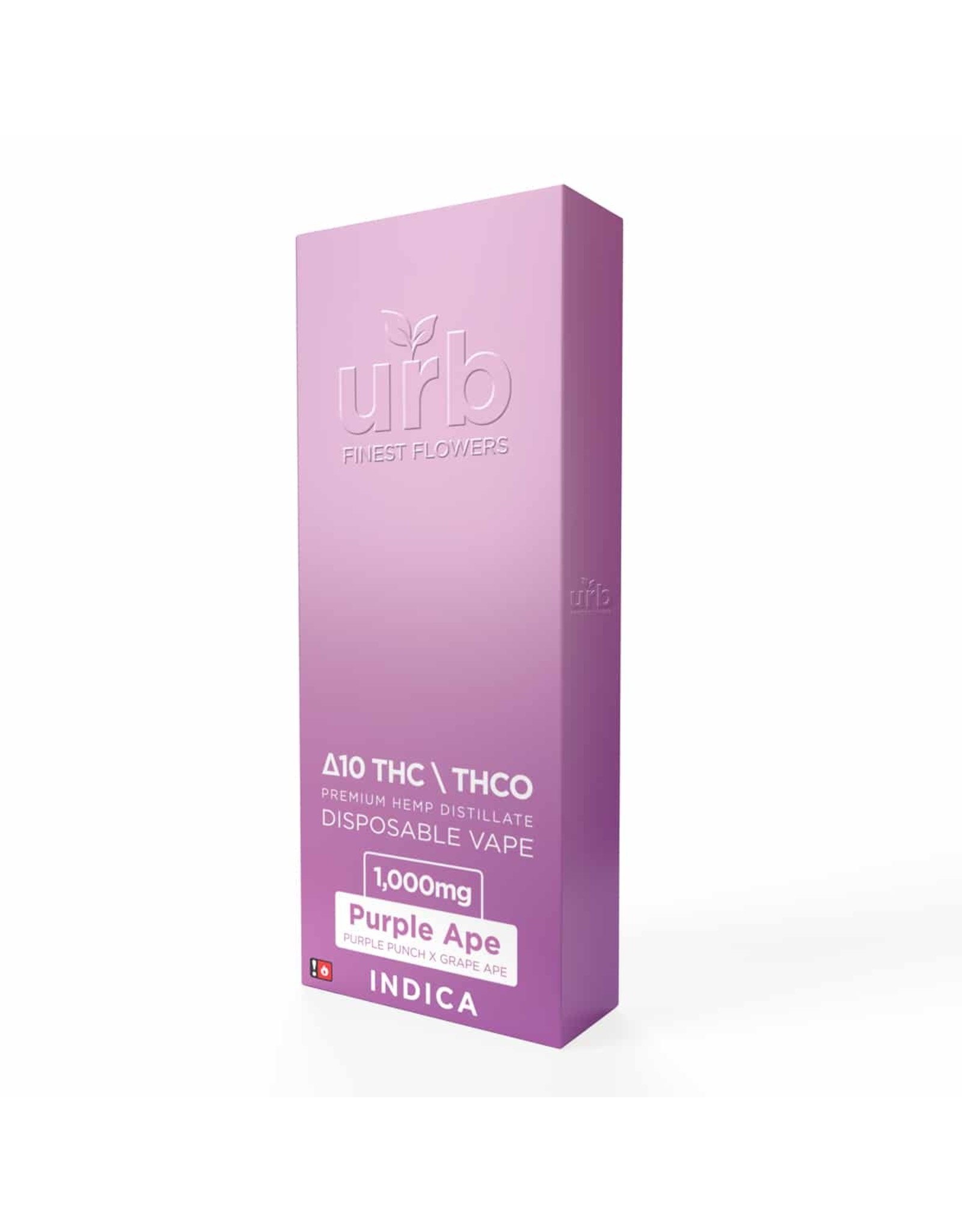 URB URB Delta 10/THCO Purple Ape Disposable Cartridge 1gr