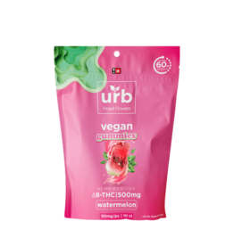 URB URB Delta 8 Delta 10 Watermelon Vegan Gummies 500mg 10ct