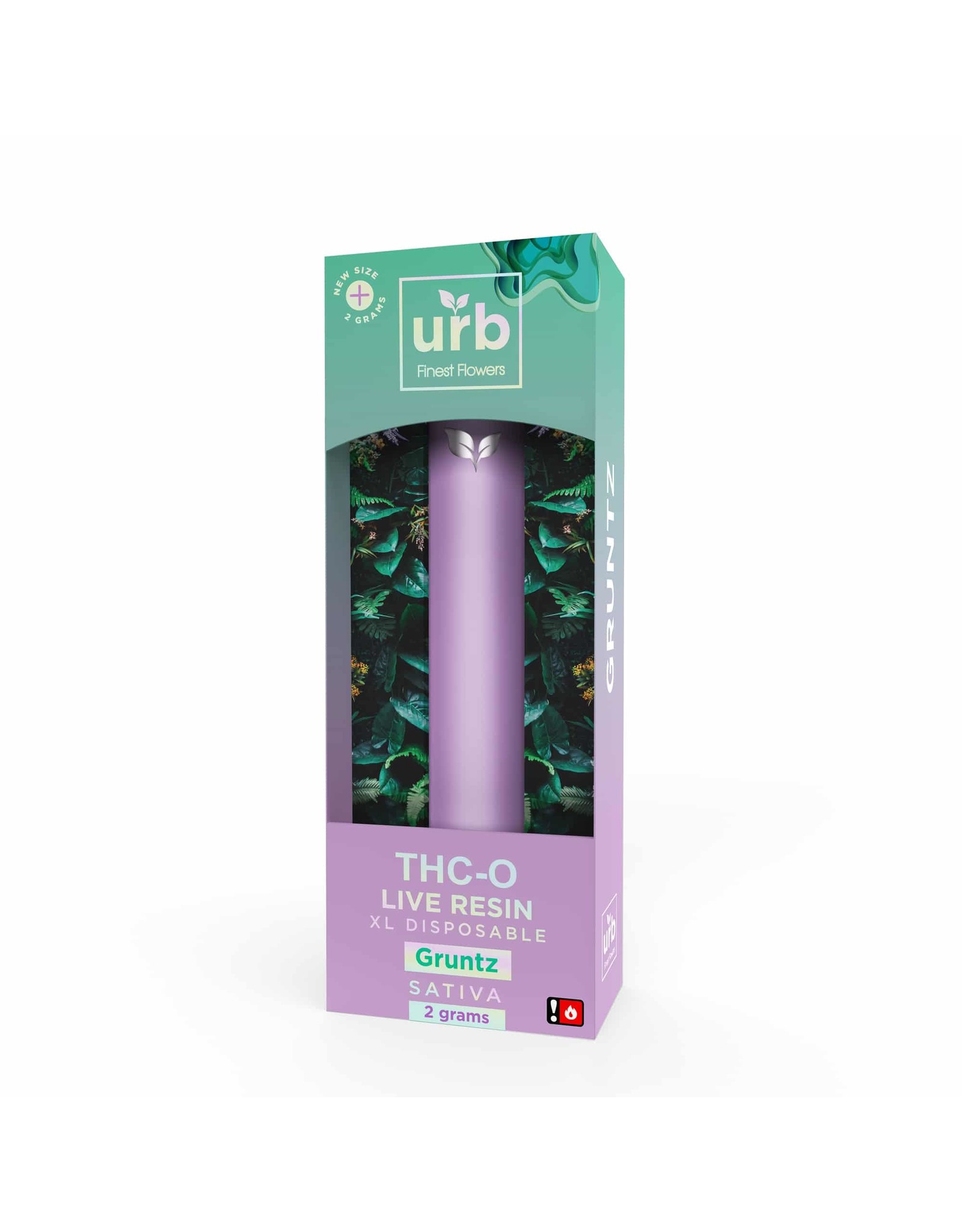 URB URB THCO Live Resin  Gruntz Sativa  Disposable 2 Gram