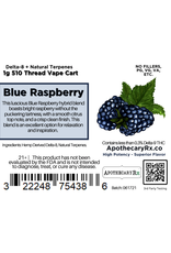 Apothecary Rx Apothecary Rx Delta 8 Blue Raspberry Indica Cartridge 1gr