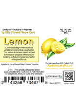 Apothecary Rx Apothecary Rx Delta 8 Uplifting Lemon Sativa Cartridge 1gr