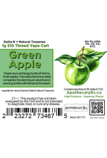 Apothecary Rx Apothecary Rx Delta 8 Relaxing Green Apple Indica Cartridge 1gr