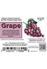 Apothecary Rx Apothecary Rx Delta 8 Balanced Grape Hybrid Cartridge 1gr