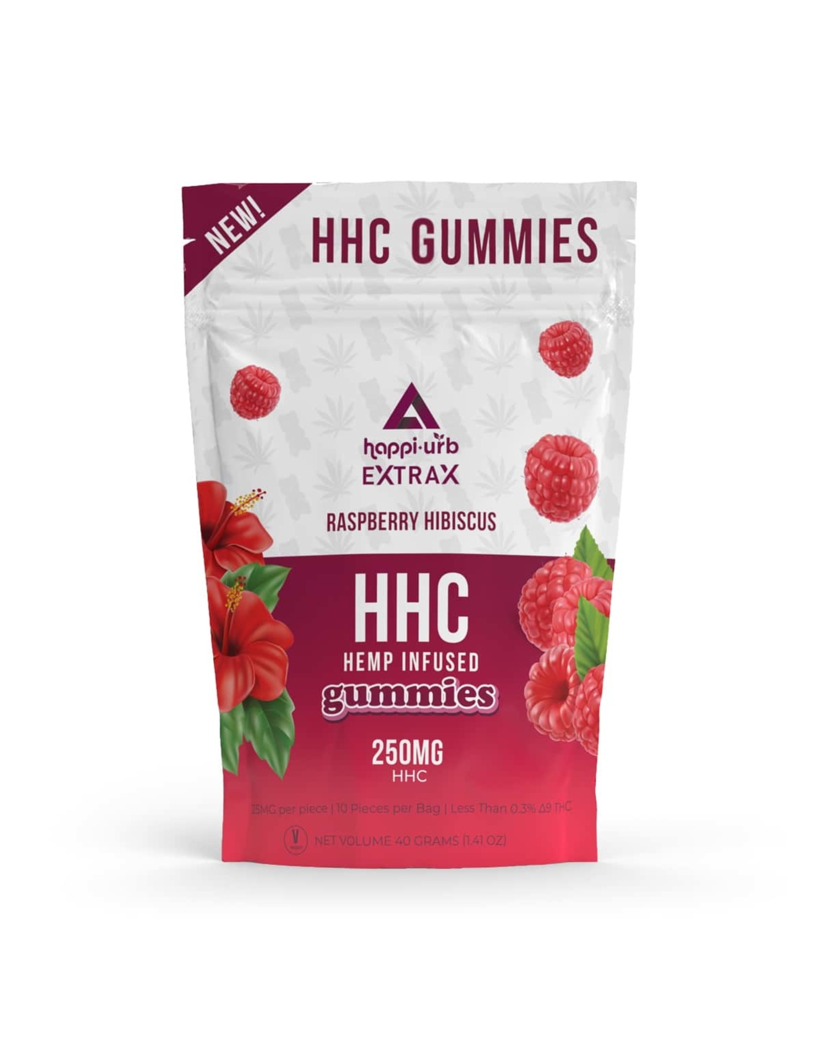 URB URB HHC Raspberry Hibiscus Gummies 25mg 10ct