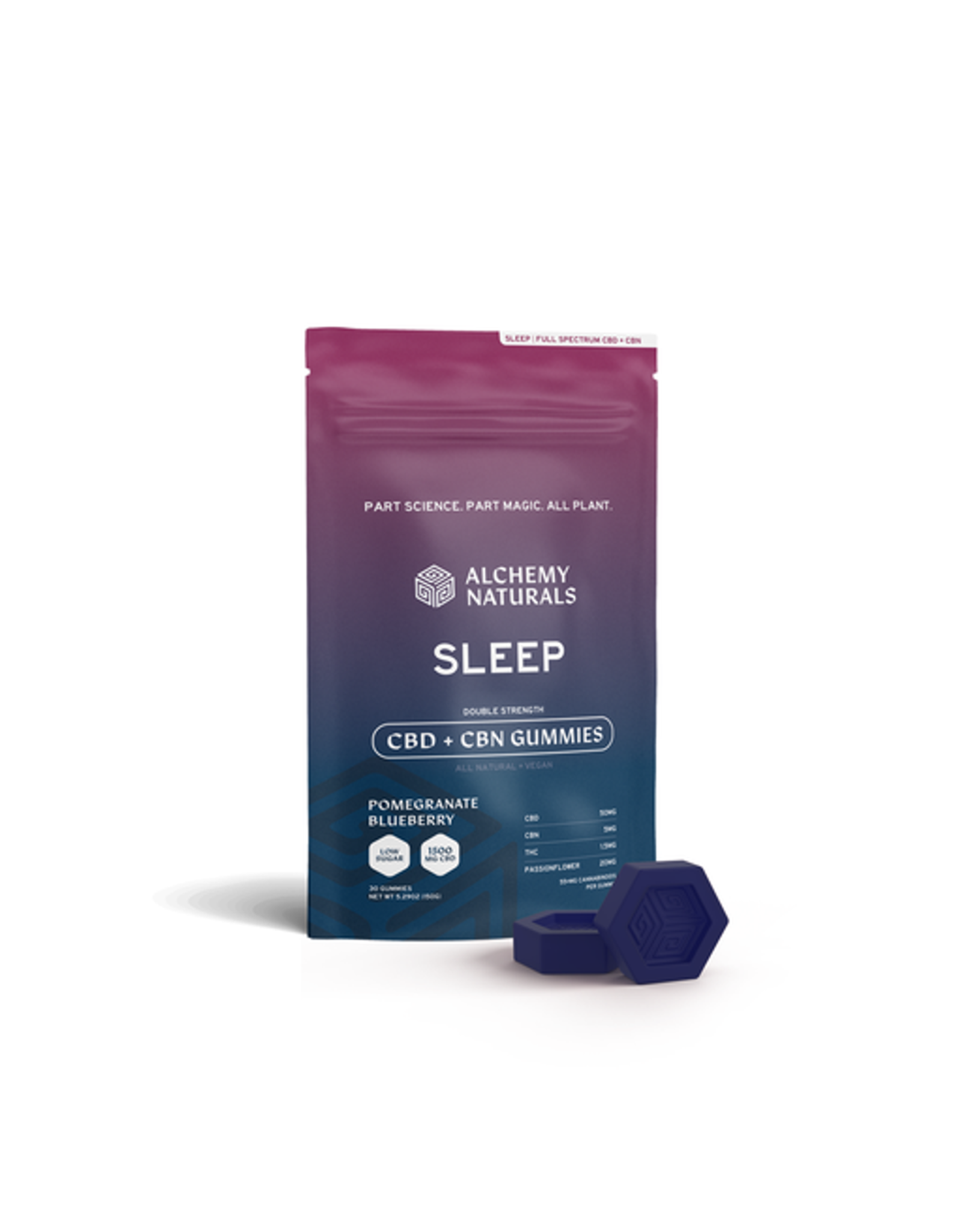 Alchemy Naturals Alchemy Naturals CBD + CBN Full Spectrum Sleep Gummies 55mg 30ct