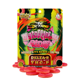 Dimo Dimo Delta 8/THC-P Watermelon Rings Live Resin Gummies 100mg 10ct